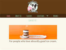 Tablet Screenshot of cowlicksicecream.com